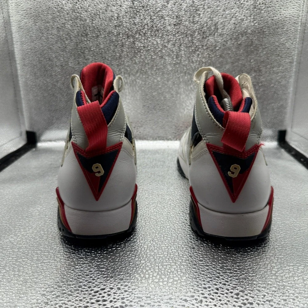 Size 8.5 Jordan 7 Retro Olympic (2012) White Mens Sneaker Shoes 304775-135